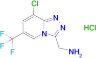 [8-chloro-6-(trifluoromethyl)-[1,2,4]triazolo[4,3-a]pyridin-3-yl]methanamine hydrochloride