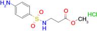 Methyl 3-(4-aminobenzenesulfonamido)propanoate hydrochloride