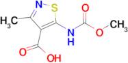 5-[(methoxycarbonyl)amino]-3-methyl-1,2-thiazole-4-carboxylic acid