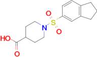 1-(2,3-Dihydro-1h-indene-5-sulfonyl)piperidine-4-carboxylic acid