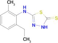 5-[(2-ethyl-6-methylphenyl)amino]-2,3-dihydro-1,3,4-thiadiazole-2-thione