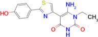 6-Amino-1-ethyl-5-[2-(4-hydroxyphenyl)-1,3-thiazol-4-yl]-1,2,3,4-tetrahydropyrimidine-2,4-dione