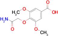 4-(Carbamoylmethoxy)-3,5-dimethoxybenzoic acid