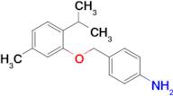 4-[5-methyl-2-(propan-2-yl)phenoxymethyl]aniline