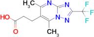 3-[5,7-dimethyl-2-(trifluoromethyl)-[1,2,4]triazolo[1,5-a]pyrimidin-6-yl]propanoic acid