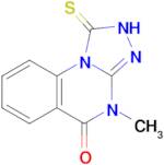 2,4-Dihydro-4-methyl-1-thioxo[1,2,4]triazolo[4,3-a]quinazolin-5(1H)-one