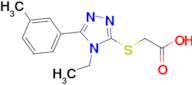 2-{[4-ethyl-5-(3-methylphenyl)-4h-1,2,4-triazol-3-yl]sulfanyl}acetic acid