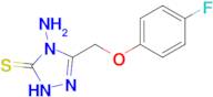 4-amino-3-[(4-fluorophenoxy)methyl]-4,5-dihydro-1H-1,2,4-triazole-5-thione