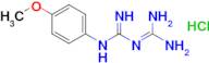 1-[(diaminomethylidene)amino]-N-(4-methoxyphenyl)methanimidamide hydrochloride