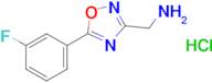 [5-(3-fluorophenyl)-1,2,4-oxadiazol-3-yl]methanamine hydrochloride