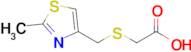 2-[[(2-methyl-4-thiazolyl)methyl]thio]-Acetic acid