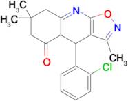 4-(2-chlorophenyl)-3,7,7-trimethyl-4H,4aH,5H,6H,7H,8H-[1,2]oxazolo[5,4-b]quinolin-5-one