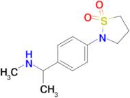 2-{4-[1-(methylamino)ethyl]phenyl}-1,2-thiazolidine-1,1-dione