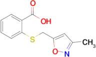 2-{[(3-methyl-1,2-oxazol-5-yl)methyl]sulfanyl}benzoic acid