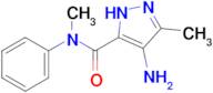 4-amino-N,3-dimethyl-N-phenyl-1H-pyrazole-5-carboxamide