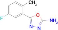 5-(5-Fluoro-2-methylphenyl)-1,3,4-oxadiazol-2-amine