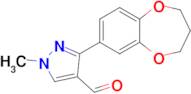 3-(3,4-Dihydro-2H-1,5-benzodioxepin-7-yl)-1-methyl-1H-pyrazole-4-carboxaldehyde