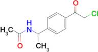 n-{1-[4-(2-chloroacetyl)phenyl]ethyl}acetamide