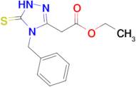 ethyl 2-(4-benzyl-5-sulfanylidene-4,5-dihydro-1H-1,2,4-triazol-3-yl)acetate