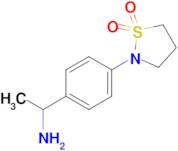 2-[4-(1-aminoethyl)phenyl]-1,2-thiazolidine-1,1-dione