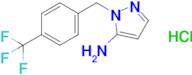 1-{[4-(trifluoromethyl)phenyl]methyl}-1h-pyrazol-5-amine hydrochloride