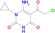 6-Amino-5-(2-chloroacetyl)-1-cyclopropyl-1,2,3,4-tetrahydropyrimidine-2,4-dione