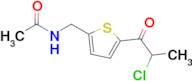 n-{[5-(2-chloropropanoyl)thiophen-2-yl]methyl}acetamide