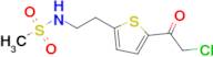 n-{2-[5-(2-chloroacetyl)thiophen-2-yl]ethyl}methanesulfonamide