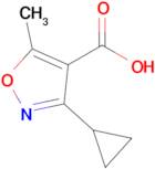 3-Cyclopropyl-5-methyl-1,2-oxazole-4-carboxylic acid