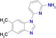 6-(5,6-Dimethyl-1h-1,3-benzodiazol-1-yl)pyridin-2-amine