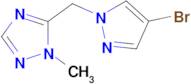5-[(4-bromo-1h-pyrazol-1-yl)methyl]-1-methyl-1h-1,2,4-triazole