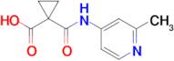 1-[(2-methylpyridin-4-yl)carbamoyl]cyclopropane-1-carboxylic acid