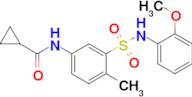 n-{3-[(2-methoxyphenyl)sulfamoyl]-4-methylphenyl}cyclopropanecarboxamide