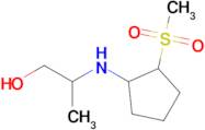 2-[(2-methanesulfonylcyclopentyl)amino]propan-1-ol