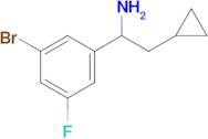 1-(3-Bromo-5-fluorophenyl)-2-cyclopropylethan-1-amine