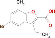 5-Bromo-3-ethyl-7-methyl-1-benzofuran-2-carboxylic acid