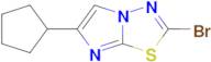 2-Bromo-6-cyclopentylimidazo[2,1-b][1,3,4]thiadiazole