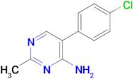 5-(4-Chlorophenyl)-2-methylpyrimidin-4-amine