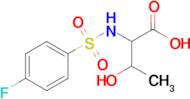 2-(4-Fluorobenzenesulfonamido)-3-hydroxybutanoic acid