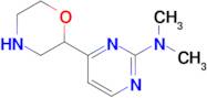 n,n-Dimethyl-4-(morpholin-2-yl)pyrimidin-2-amine