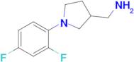 (1-(2,4-Difluorophenyl)pyrrolidin-3-yl)methanamine