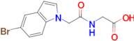 2-[2-(5-bromo-1h-indol-1-yl)acetamido]acetic acid