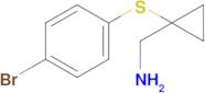 [1-(4-bromophenyl)sulfanylcyclopropyl]methanamine