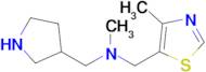 Methyl[(4-methyl-1,3-thiazol-5-yl)methyl](pyrrolidin-3-ylmethyl)amine