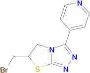 4-[6-(bromomethyl)-5h,6h-[1,2,4]triazolo[3,4-b][1,3]thiazol-3-yl]pyridine