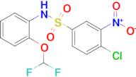 4-Chloro-n-[2-(difluoromethoxy)phenyl]-3-nitrobenzene-1-sulfonamide