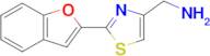 [2-(1-benzofuran-2-yl)-1,3-thiazol-4-yl]methanamine