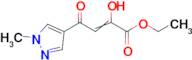 ethyl 2-hydroxy-4-(1-methyl-1H-pyrazol-4-yl)-4-oxobut-2-enoate