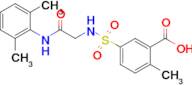 5-({[(2,6-dimethylphenyl)carbamoyl]methyl}sulfamoyl)-2-methylbenzoic acid