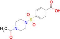 4-[(4-acetylpiperazin-1-yl)sulfonyl]benzoic acid